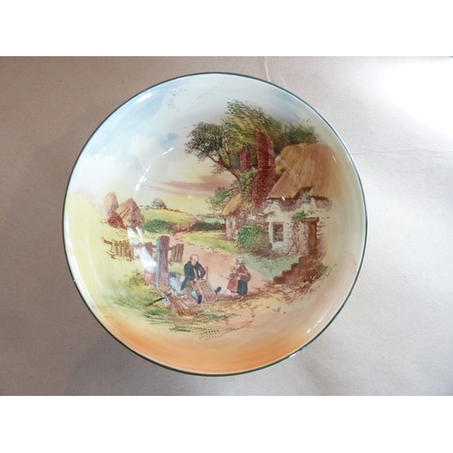 41 - A Royal Doulton Series Ware bowl, 'Rustic England'  D5694