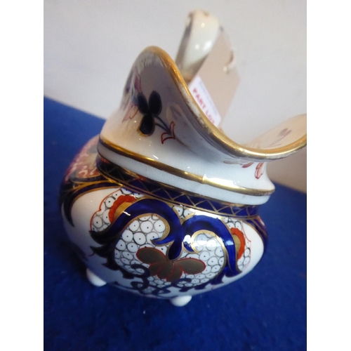 41 - A large early 19th Century Derby porcelain teapot hand gilded and decorated in the Imari palette tog... 