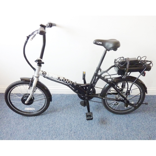 368 - A collapsible Elife Royale 36V electric bicycle in as new condition