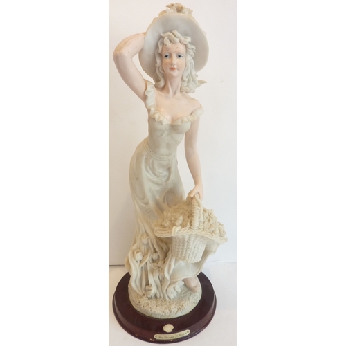 47 - A French porcelain figure, 'The Rose Seller' (51cm)