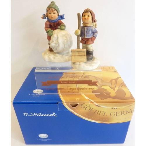 8 - Two boxed Hummel figures (two in one box):  #1446 HUM2035 and # /1447 HUM2036