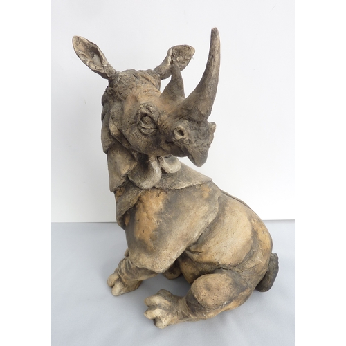 45 - 'Spike' - a large Country Artists model of a seated rhino