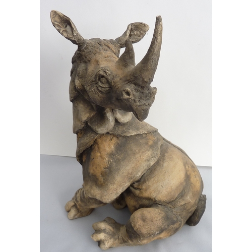 45 - 'Spike' - a large Country Artists model of a seated rhino