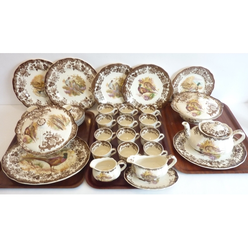 40 - A 39-piece 'Palissy' Royal Worcester dinner, tea and coffee service to include platters, teapot, cup... 