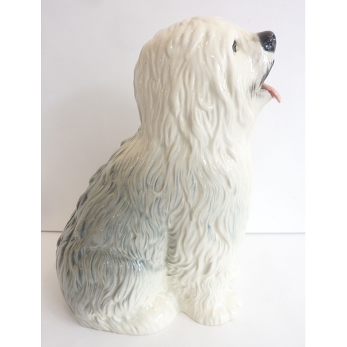 44C - A large Beswick fireside Old English Sheepdog