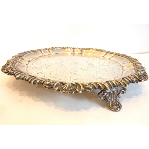 98 - An early 19th century Sheffield plated salver