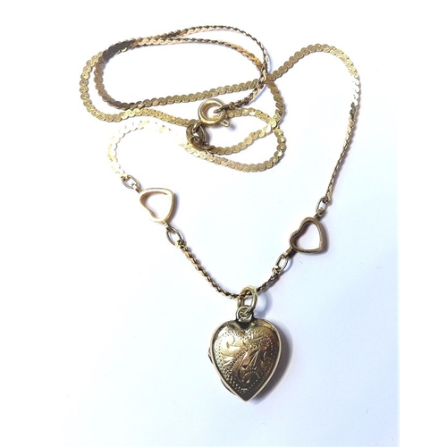 182 - A 9-carat gold locket and chain (approx. 5.15g)
 (The cost of UK postage via Royal Mail Special Deli... 