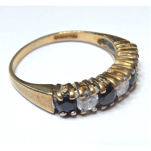 206 - Five 9-carat gold stone-set rings
 (The cost of UK postage via Royal Mail Special Delivery for this ... 