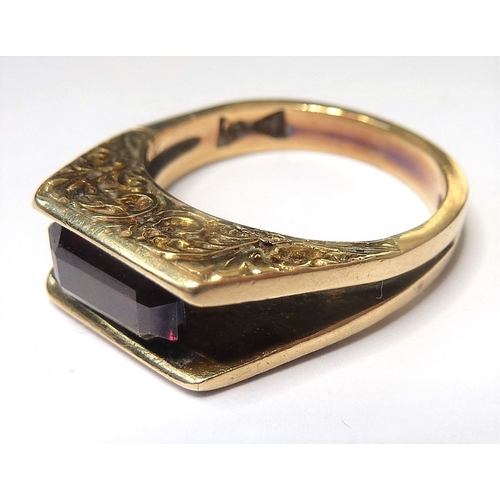 206 - Five 9-carat gold stone-set rings
 (The cost of UK postage via Royal Mail Special Delivery for this ... 