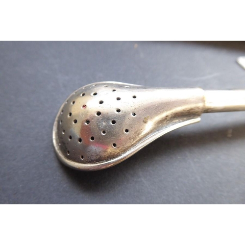 209 - A set of six hallmarked silver coffee spoons together with a set of six late 19th/early 20th century... 