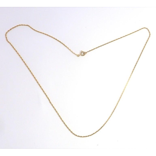 280 - An 18-carat yellow-gold fine double link chain necklace (gross weight 2.3g)