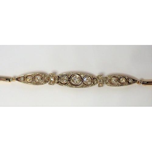 292 - An Art Deco 18-carat platinum and diamond bracelet (The cost of UK postage via Royal Mail (total wei... 