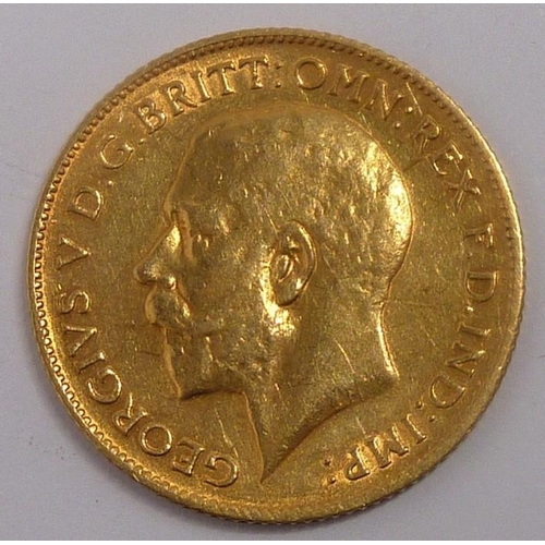 375 - A George V gold half sovereign, 1912