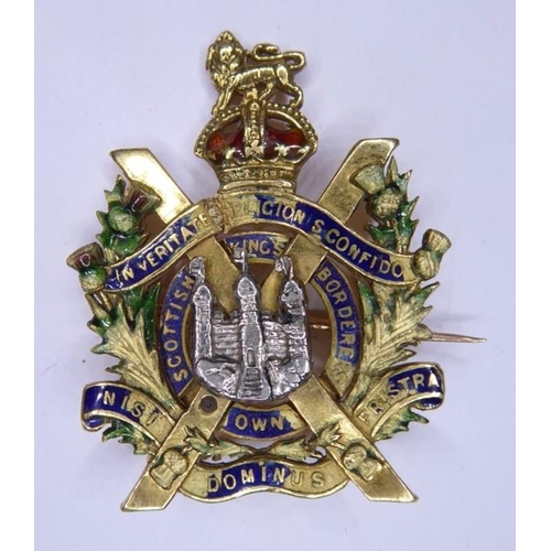 421 - A mixed lot to include a 1920s silver Duke of Edinburgh's Regiment vesta case (the enamelled regimen... 