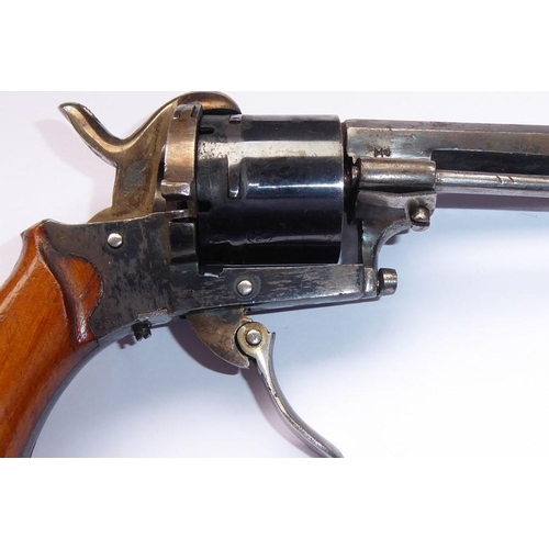 433 - A Rimfire pocket pistol, circa 1860-1870, single action, folding trigger, signed on top of octagonal... 