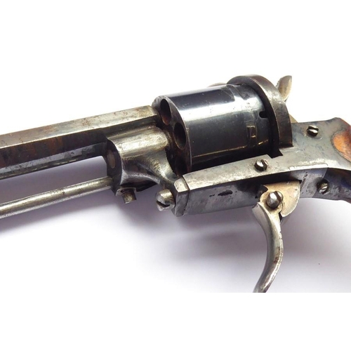 433 - A Rimfire pocket pistol, circa 1860-1870, single action, folding trigger, signed on top of octagonal... 