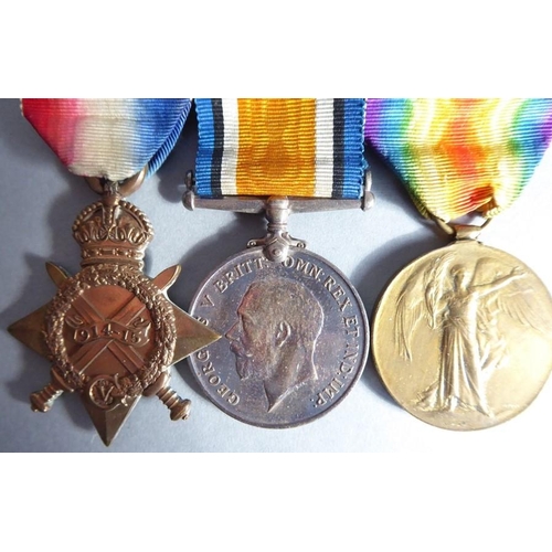 443 - A Royal Navy WW1 group of three to Lieut. N. H. Beaver R.N.: 1914-15 Star, British War Medal and Vic... 