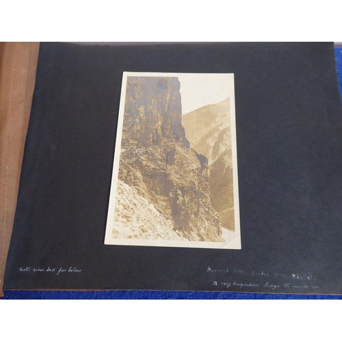 523 - A Canadian photographic album (1927); black-and-white photographs and various annotations etc., the ... 