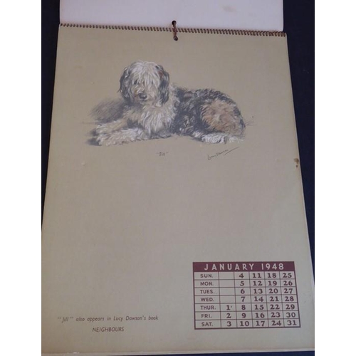 542 - The Lucy Dawson 1948 Dog Calendar