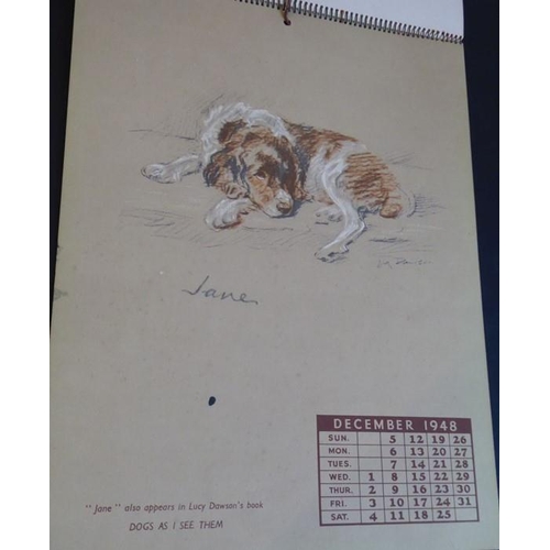 542 - The Lucy Dawson 1948 Dog Calendar