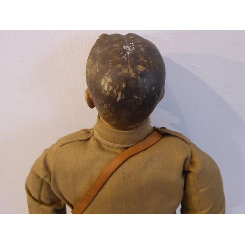 588 - A rare WWI British patriotic propaganda doll of Lord Horatio Kitchener of Khartoum; with painted chi... 