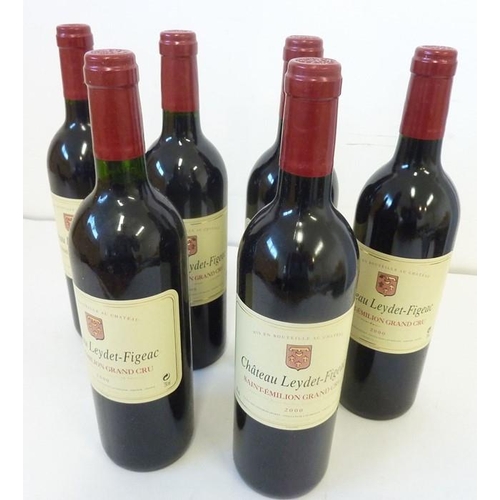 616 - Six bottles of Château Leydet-Figeac 2000, Saint-Émilion Grand Cru