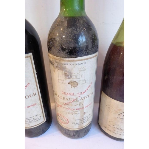 629 - Two bottles of Chateau Latour 1970 - Comblanes and a bottle of 1971 Louis Latour - Morgon