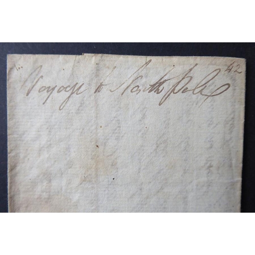 761 - The original working papers of Captain Philip Beaver’s African Memoranda (1805); around 90 original ... 