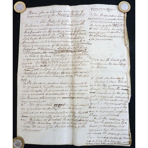 761 - The original working papers of Captain Philip Beaver’s African Memoranda (1805); around 90 original ... 