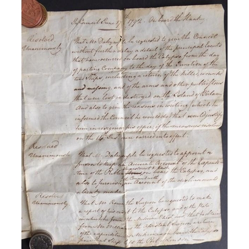 761 - The original working papers of Captain Philip Beaver’s African Memoranda (1805); around 90 original ... 