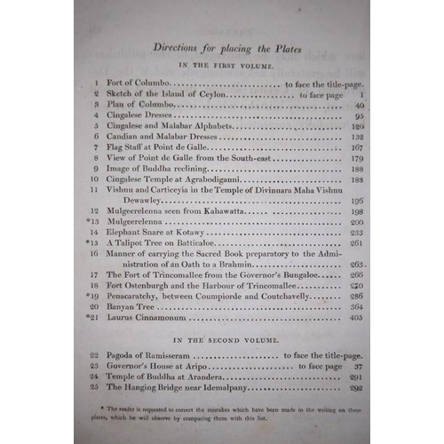 762 - A Description of Ceylon by Rev James Cordiner (1807) Containing an Account of the Country, Inhabitan... 