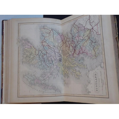 764 - A late 19th century hardbound hand-coloured Atlas, 'Walker's British Atlas, To Her Most Excellent Ma... 