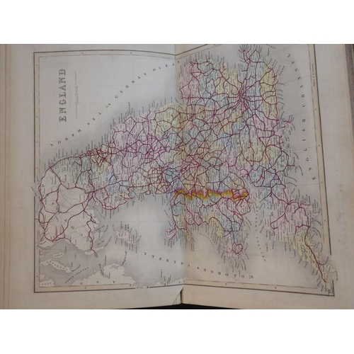 764 - A late 19th century hardbound hand-coloured Atlas, 'Walker's British Atlas, To Her Most Excellent Ma... 