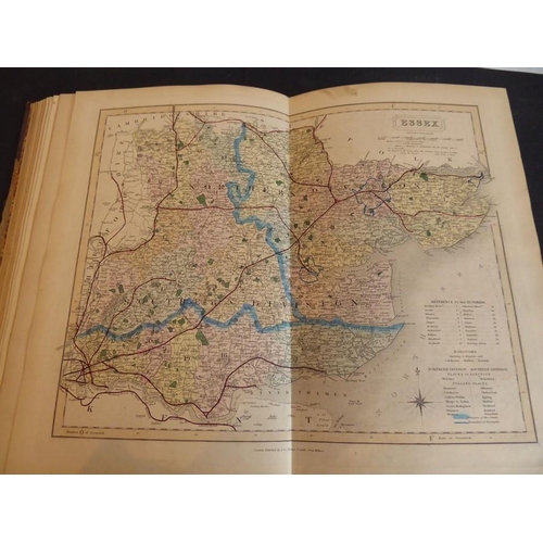 764 - A late 19th century hardbound hand-coloured Atlas, 'Walker's British Atlas, To Her Most Excellent Ma... 