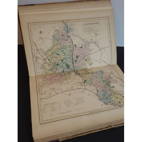 764 - A late 19th century hardbound hand-coloured Atlas, 'Walker's British Atlas, To Her Most Excellent Ma... 