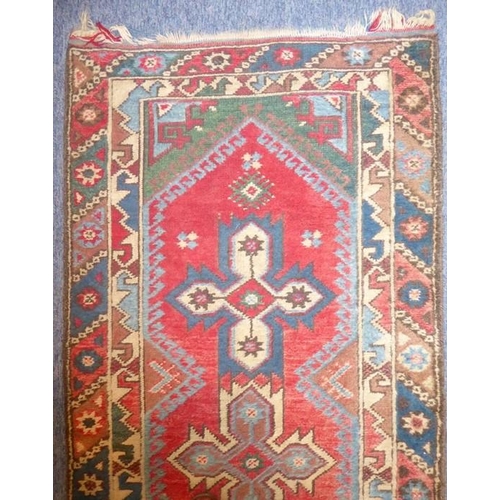 808 - A Turkish Melas runner (faded) (280cm x 79cm)