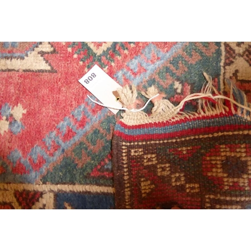 808 - A Turkish Melas runner (faded) (280cm x 79cm)