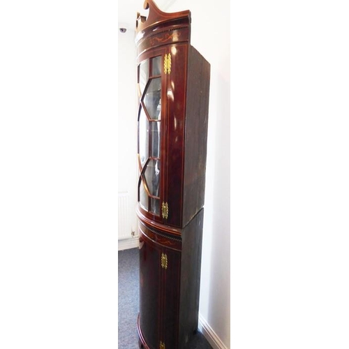 885 - A very fine late 18th century Sheraton period mahogany, marquetry and boxwood-strung bow-fronted fre... 