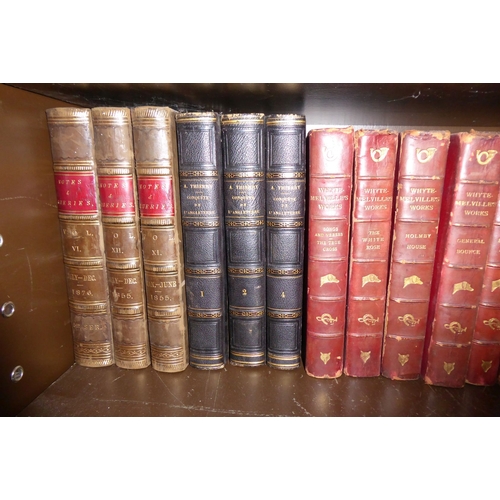 755 - Ten-volume set by G. J. Whyte-Melville to include 'General Bounce' and 'Bones and I'; Lytton (6 volu... 