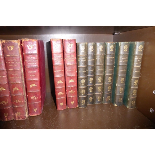 755 - Ten-volume set by G. J. Whyte-Melville to include 'General Bounce' and 'Bones and I'; Lytton (6 volu... 