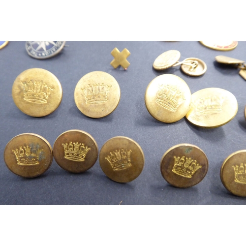 742 - A selection of enamel Red Cross and other awards and badges, one marked 'Zoe Beaver'; together with ... 