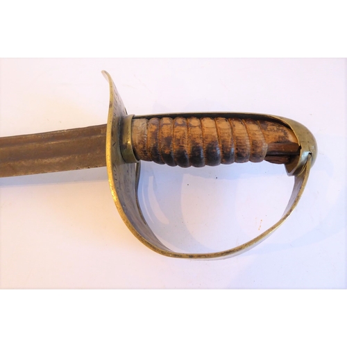 426 - A circa 1770 English sabre; 29 5/8