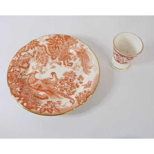 1 - A mixed lot to include Royal Crown Derby: a square dish, three circular dishes, an egg cup and a set... 