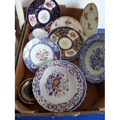 10 - A good selection of mostly early/mid-19th century ceramics etc. to include blue and white, early tra... 