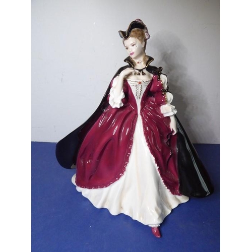 18 - Five limited edition Coalport porcelain figures: 'Moon' (1325/2500), 'The Wicked Lady' (390/7500), '... 