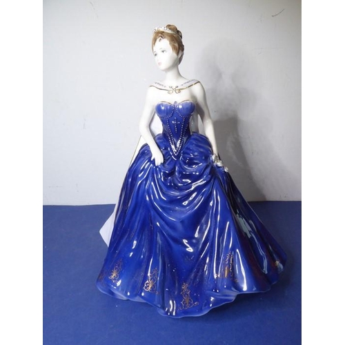 18 - Five limited edition Coalport porcelain figures: 'Moon' (1325/2500), 'The Wicked Lady' (390/7500), '... 