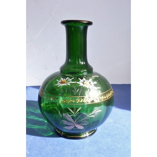 35 - A good selection of glassware to include an early 19th century cut-glass mallet-shaped decanter with... 