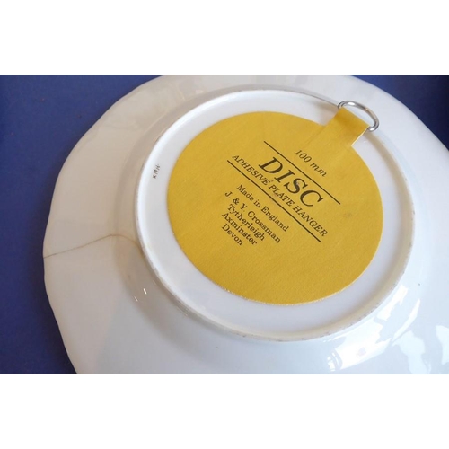 6 - A set of 12 early 20th century fine Coalport porcelain dessert plates; each with raised beaded gilde... 