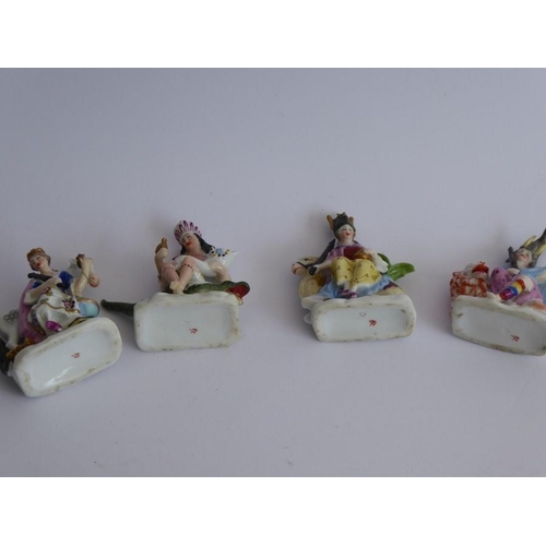 18 - A selection of mainly late 19th century Continental hand-decorated porcelain figure models; to inclu... 