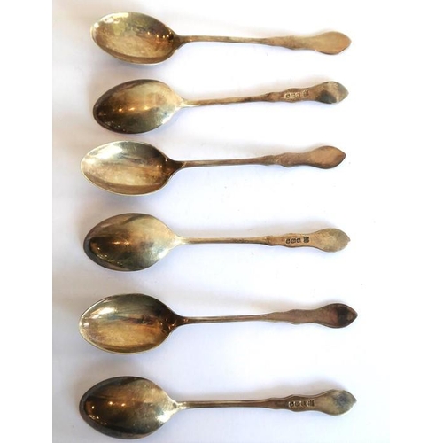 199 - A selection of mostly early 20th century hallmarked silver flatware to include serving spoons, teasp... 